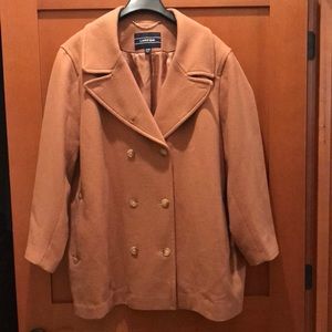 Lands’end wool coat - camel - women’s 26W